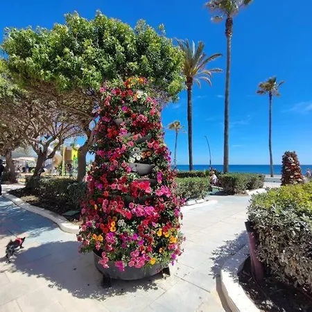 1St Line Of The Beach, La Rada Beach! Ac,Wifi,Terrace, Private Parking Estepona Zewnętrze zdjęcie